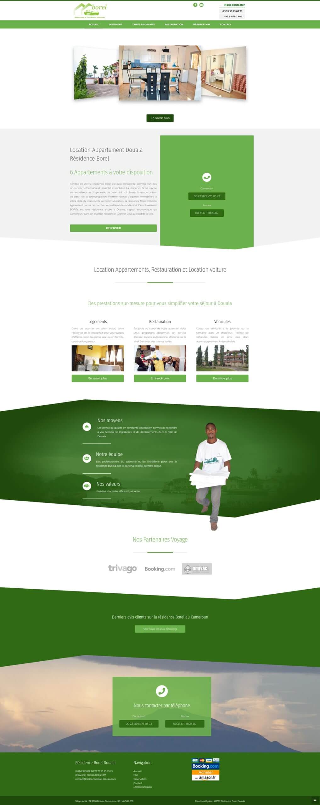 Résidence Borel - conception de site internet sur mesure - webdesign et ux design