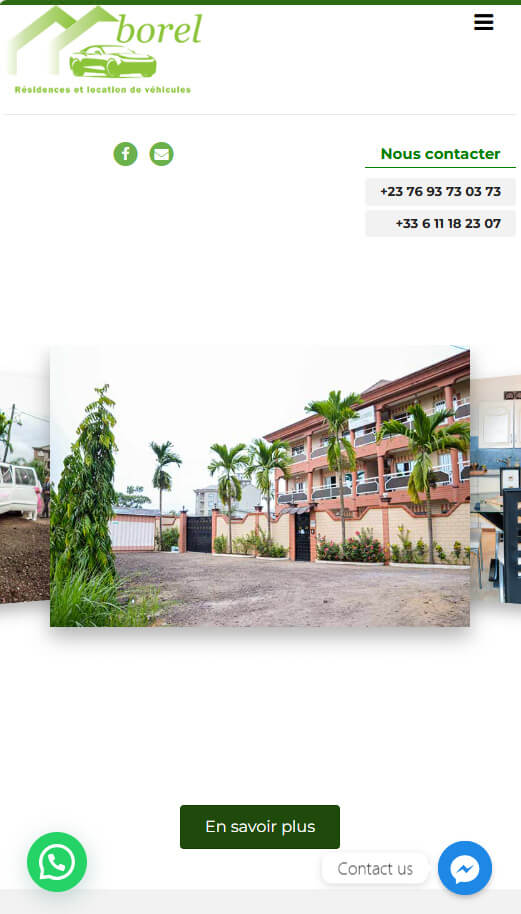 Résidence Borel - conception de site internet sur mesure - webdesign et ux design